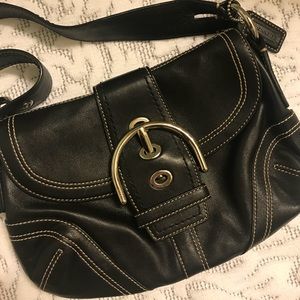 Black Leather Authentic COACH Purse